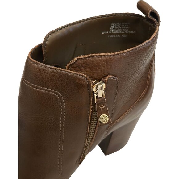 Antonio Melani Harlen Leather Ankle Boots Brown - Picture 4 of 7